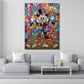 Papero ricco sui lingotti d'oro lusso Rich Life Pop Art quadro