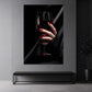 Eleganza con bicchiere di vino e unghie rosse quadro