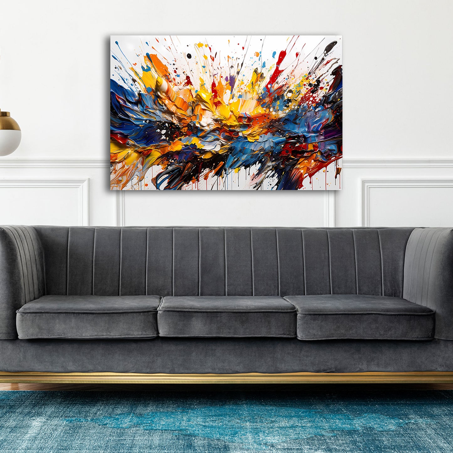 Esplosione di colori pop art astratta moderna quadro