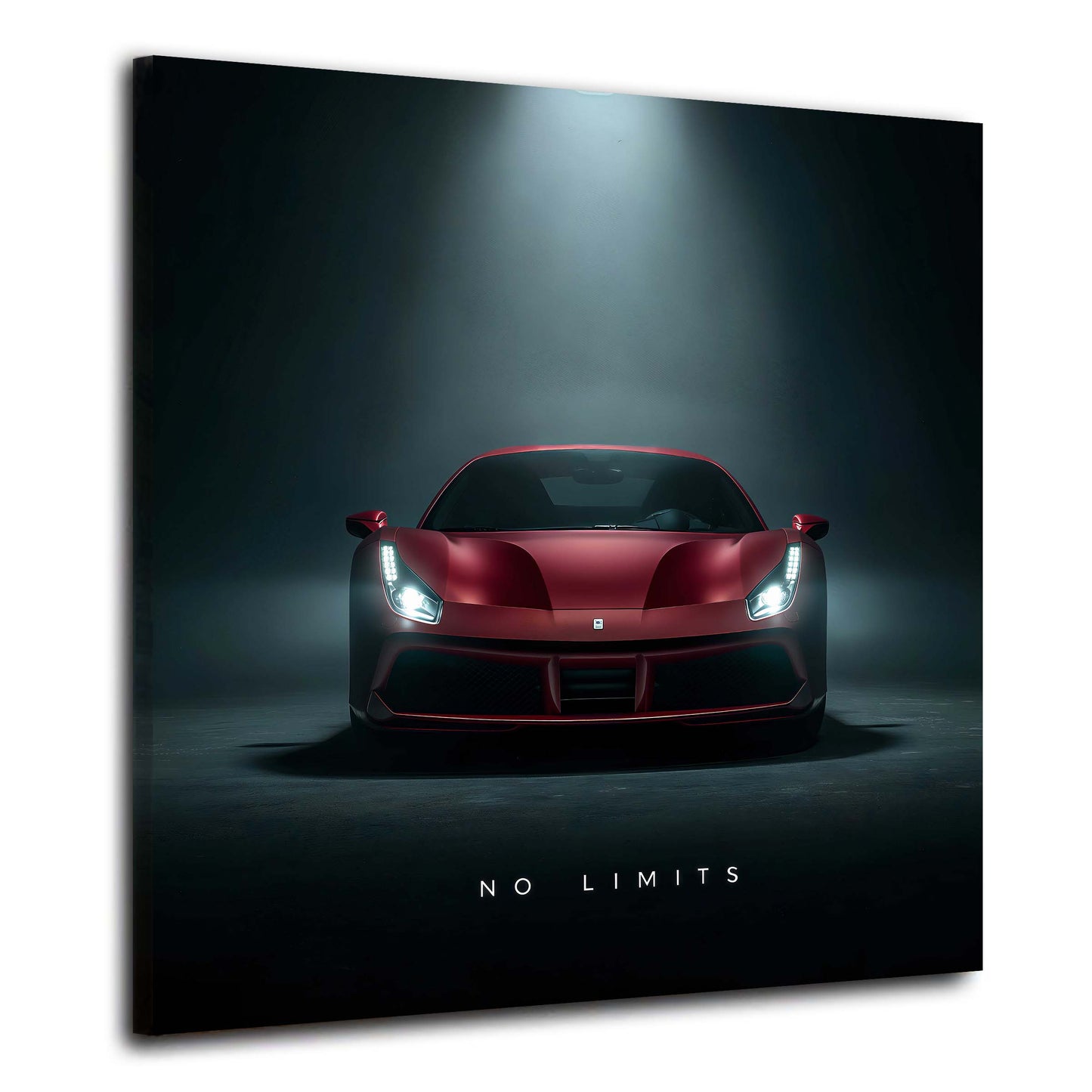 Ferrari No Limits sotto un riflettore drammatico di notte quadro