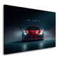 Ferrari rossa No Limits frontale in luce drammatica quadro
