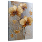 Fiori dorati dipinto dai colori vivaci e intensi quadro
