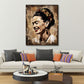 Frida ritratto donna con fiori tra i capelli vintage quadro