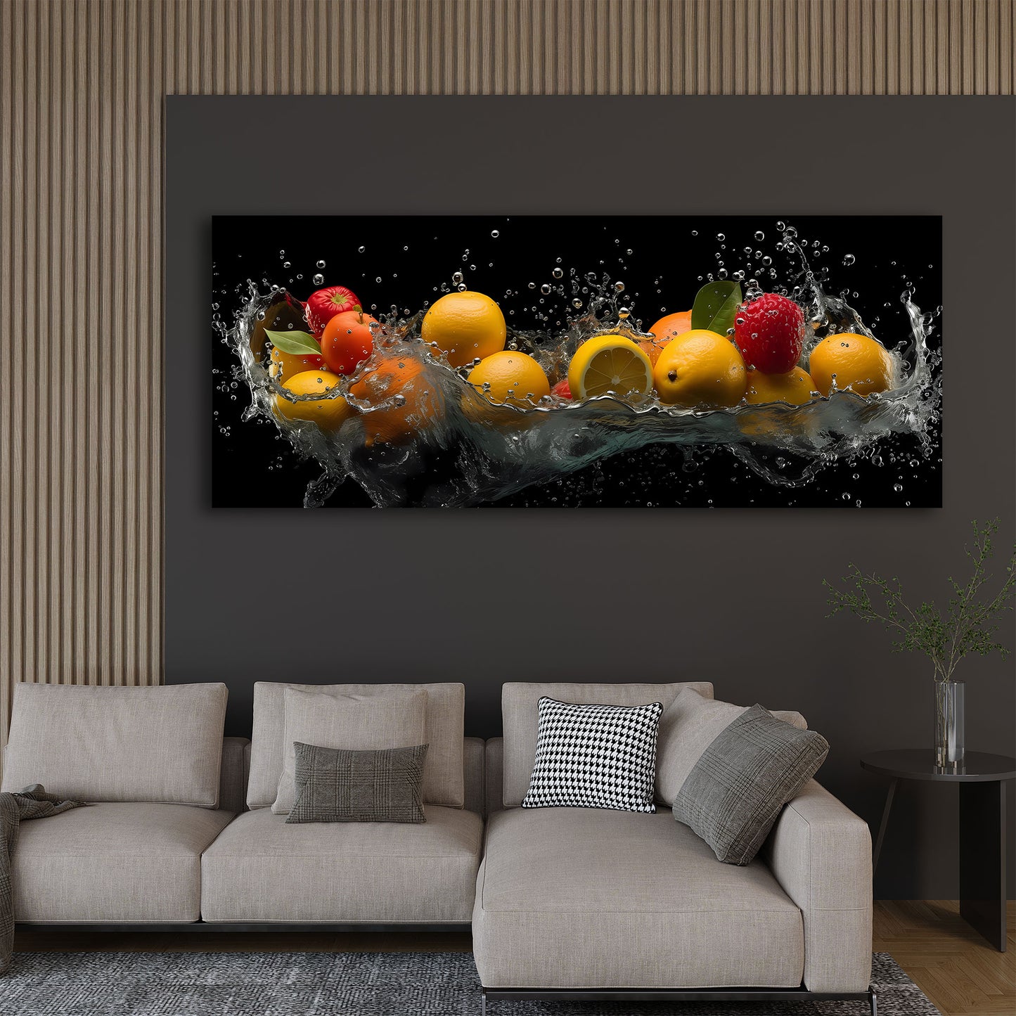 Frutta colorata agrumi acqua energia quadro