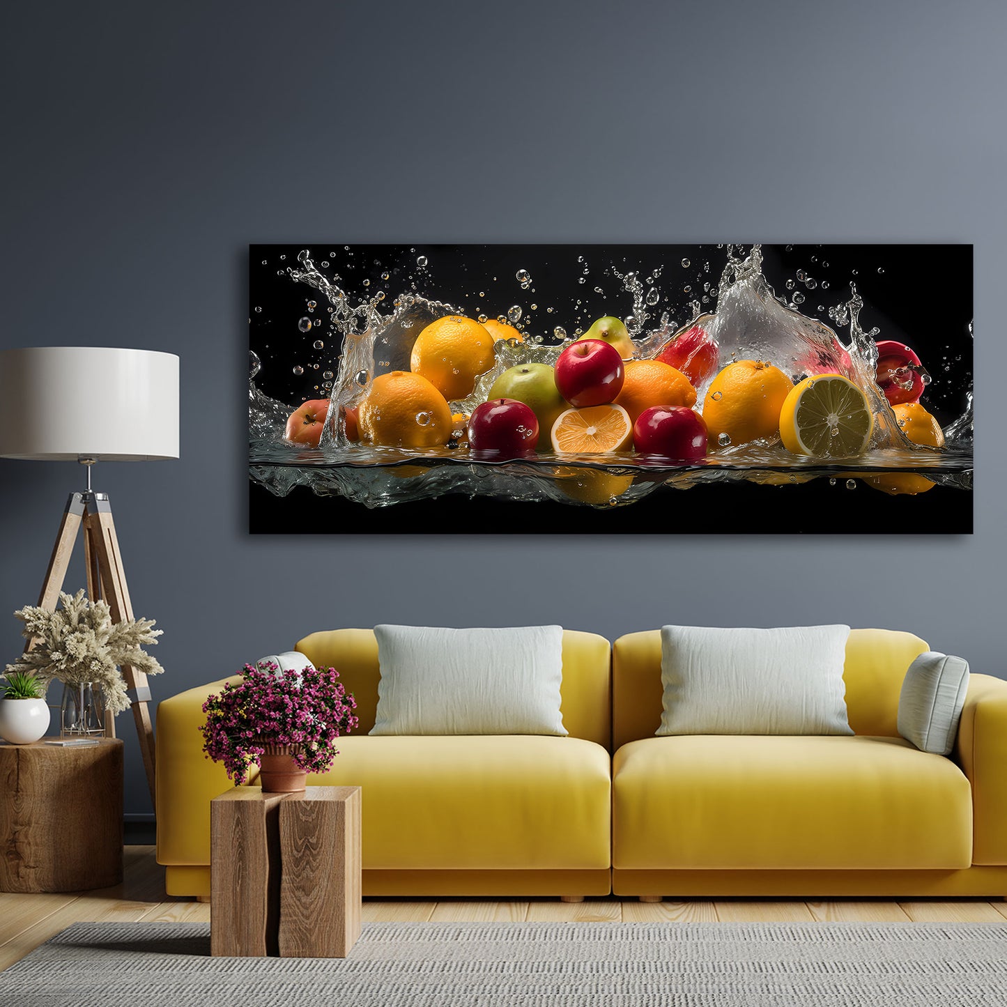Frutta fresca agrumi acqua colore energia quadro