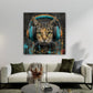 Gatto cool musica graffiti in stile contemporaneo quadro