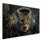 Gatto musicale graffiti urbano dai colori vivaci quadro