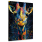Giraffa colorata in stile pop art moderno quadro