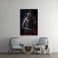 Guerriero spartano elmo spada battaglia epica quadro