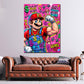 Quadro idraulico comic Level Up Pop Art in camera