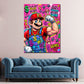 Quadro Fitness Pop Art con idraulico comic appeso in palestra