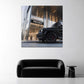 Il negozio moda e l'auto di lusso Classe G in un moderno quadro
