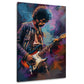Jimi Hendrix colorato urbano di elegante fattura quadro