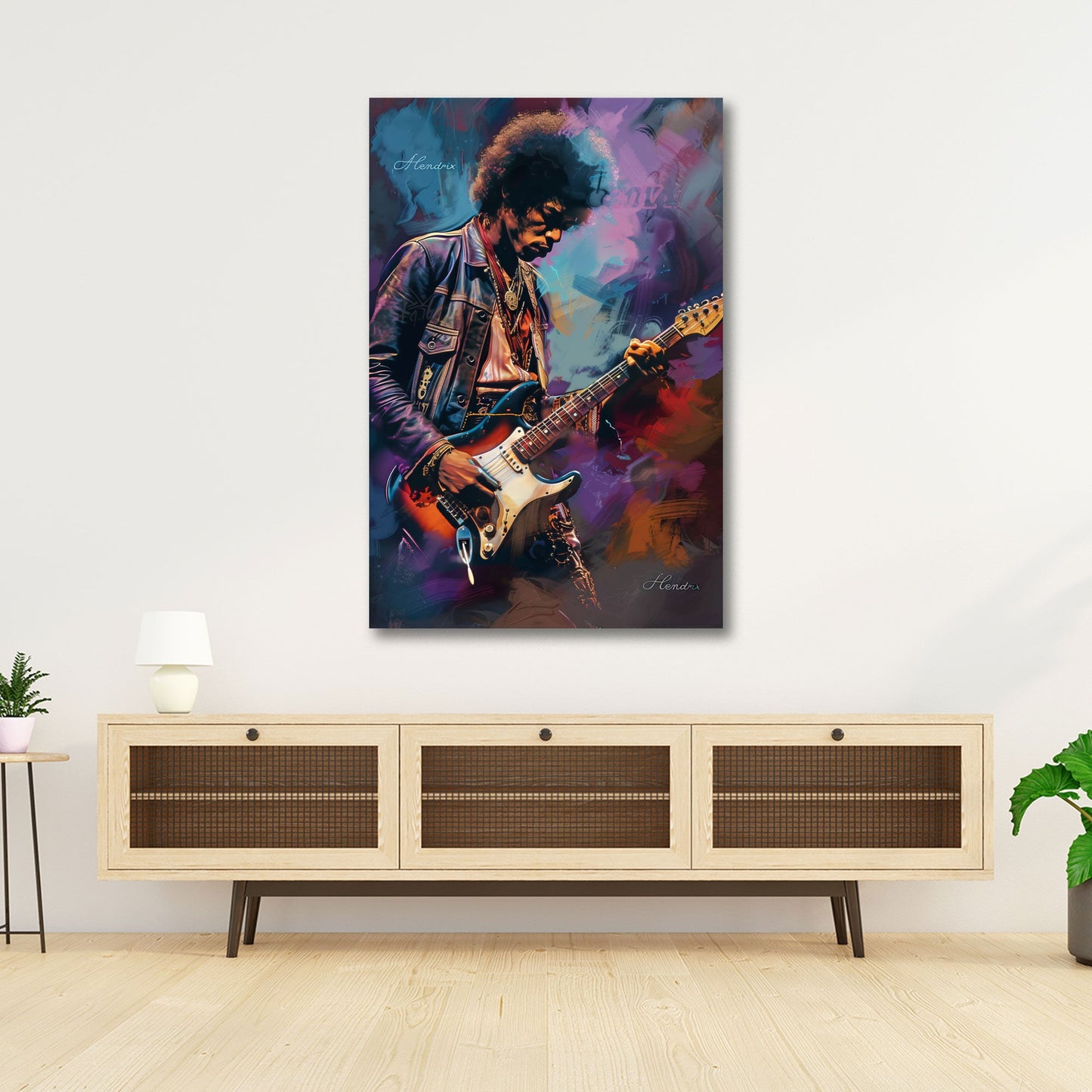 Jimi Hendrix colorato urbano di elegante fattura quadro