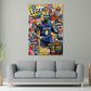 Kobe basket pop art quadro ambientato