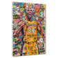 Kobe Mamba Mentality basket Pop Art Graffiti colorato quadro