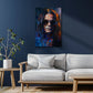 Leggenda del rock Ozzy con capelli lunghi e occhiali quadro