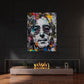 Quadro Lennon street art in soggiorno