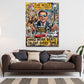 Quadro Wall Street Money Never Sleeps Pop Art in ufficio