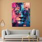 Leone arte pop colori vivaci street art quadro