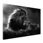 Leone e leonessa arte romantica bianco e nero quadro