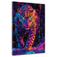 Leopardo pop art colori neon quadro