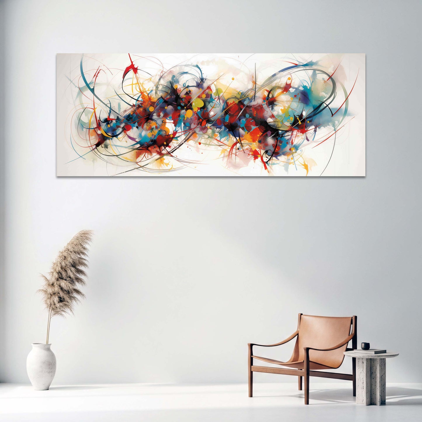 Linee astratte e moderne nell'arte dinamica quadro