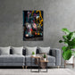 Borsa di lusso con design graffiti fashion quadro