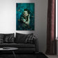 Madonna ritratto fashion con farfalle e stile elegante quadro