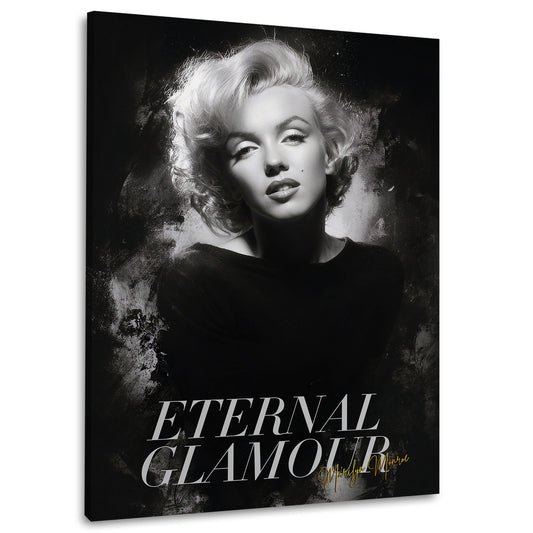 Marilyn ritratto bianco e nero eleganza icona quadro