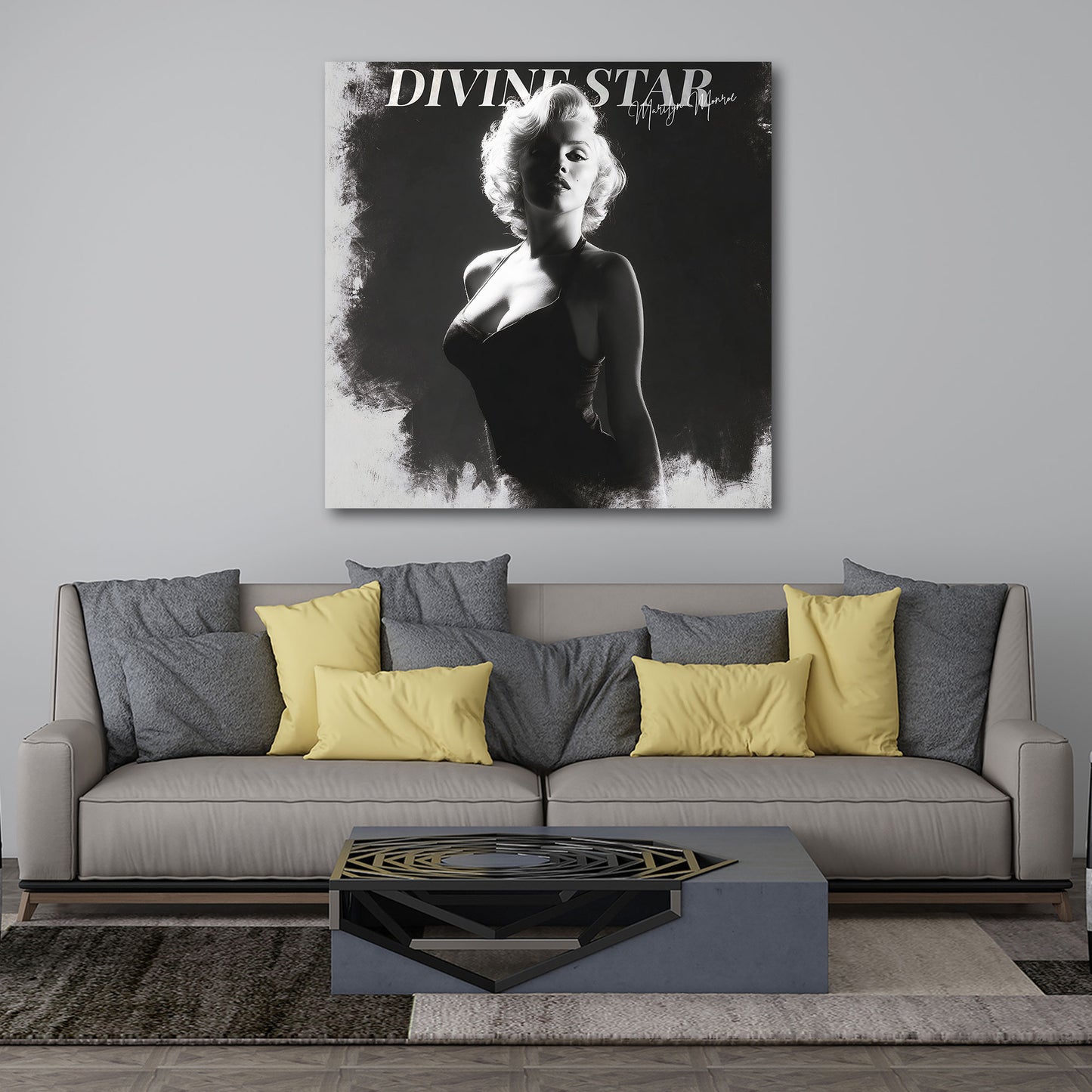 Marilyn ritratto icona eleganza vintage quadro