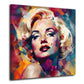 Marilyn ritratto pop art colorato moderno volto quadro