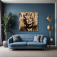 Marilyn ritratto vintage in seppia con arte astratta quadro
