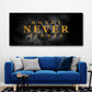 Money never sleeps motivazione ricchezza quadro
