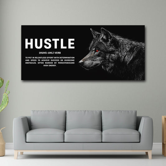 Motivazione lupo forza successo hustle quadro