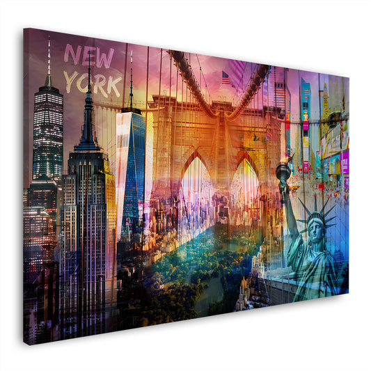 New York pop art statua quadro
