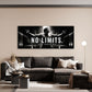 No Limits motivazione panorama in bianco e nero moderno quadro