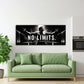 No Limits motivazione panorama in bianco e nero moderno quadro