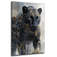 Pantera nera con accenti dorati quadro - Mockup 1