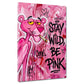 Pantera Rosa Stay Wild Pop Art Graffiti colorato quadro