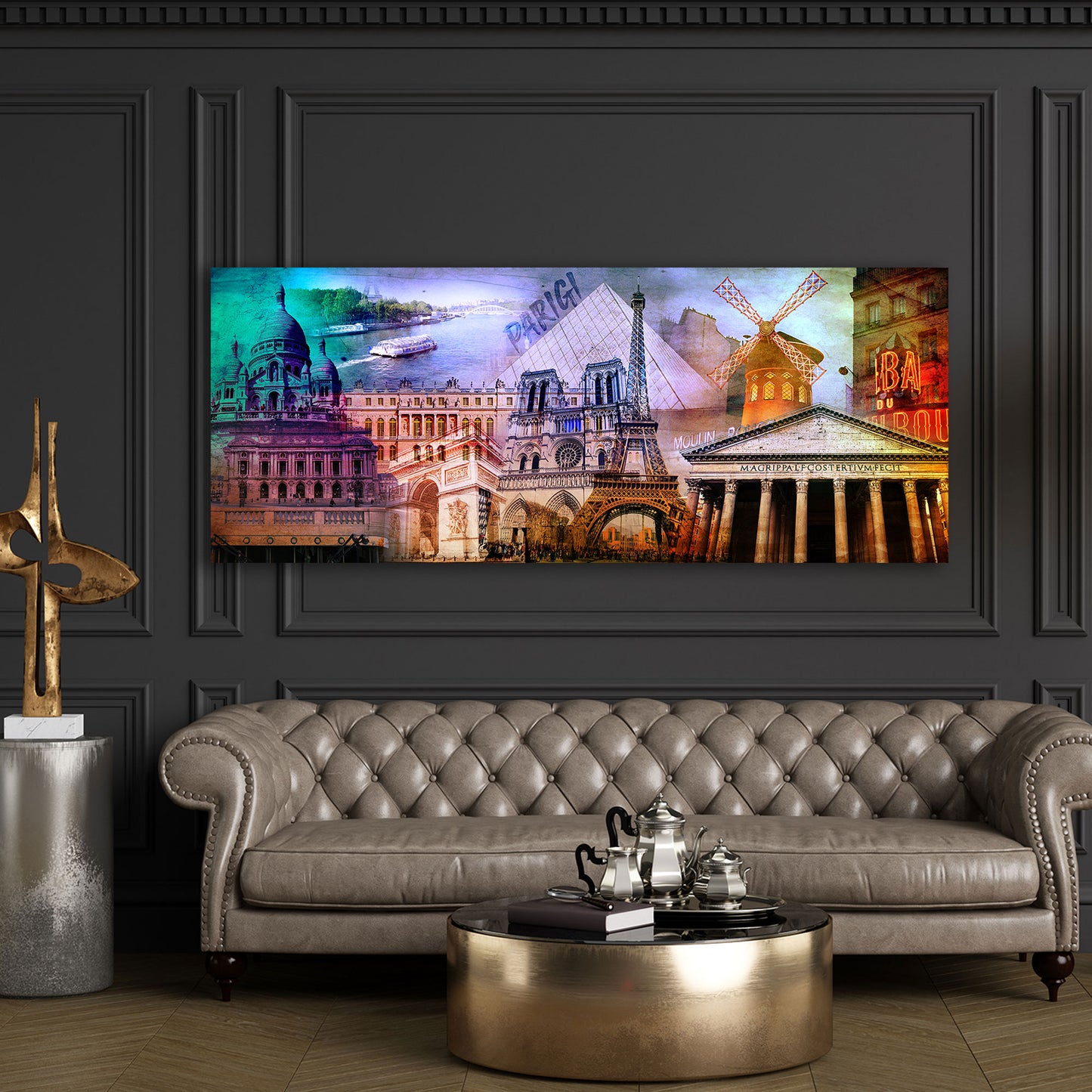 Parigi Pop Art torre eiffel monumenti famosi architettura quadro