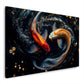 Pesce koi astratto dai colori decisi e brillanti quadro