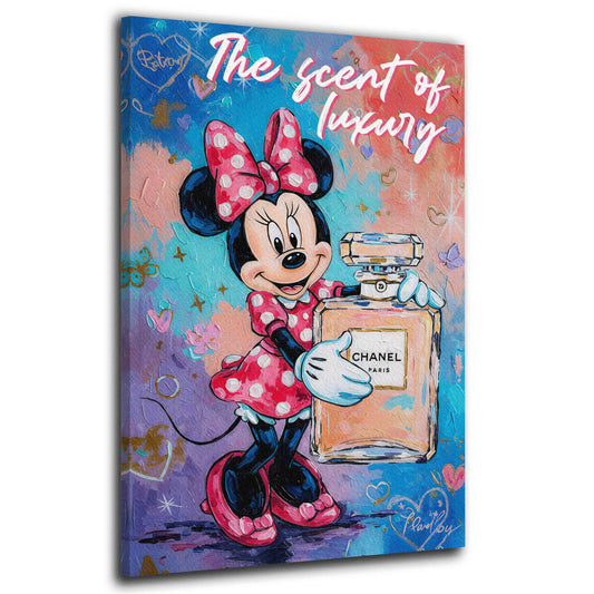 Pop art Topolina Scent of Luxury lusso quadro
