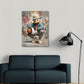Pop art anatra con cappello basket stile street art quadro