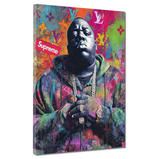 Pop Art Biggie icona hip hop moda urbana quadro