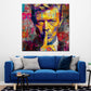 Pop Art Bowie ritratto silenzioso con colori accesi quadro