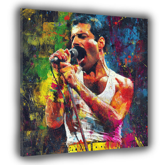 Pop Art cantante musica ritratto colorato quadro