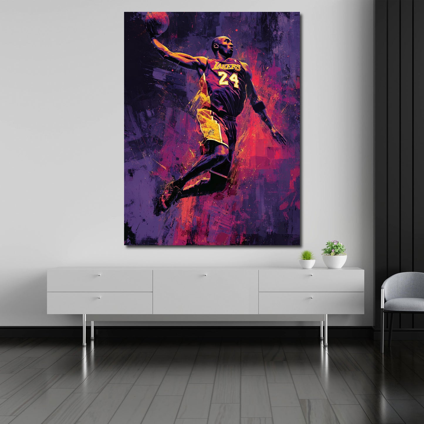 Pop Art leggenda Kobe basket quadro