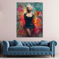 Pop Art Marilyn fashion su sfondo colorato quadro