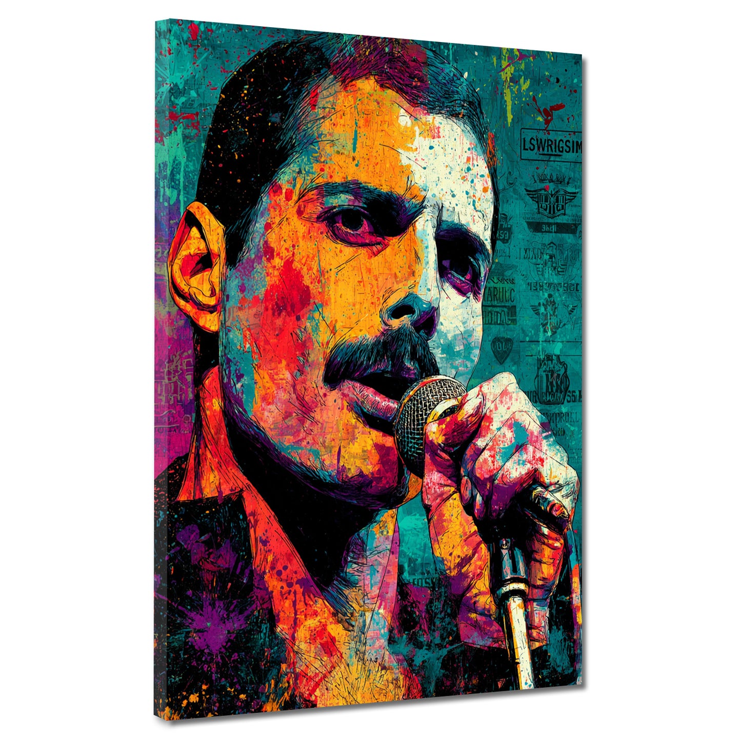 Pop Art Mercury con microfono quadro